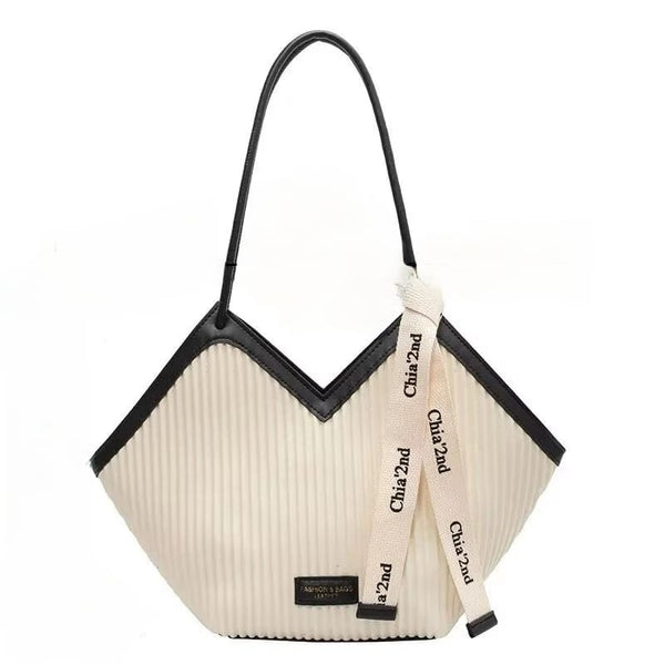 Women’s Large Canvas Bag – Casual All-Match Shoulder Tote for Students & Commuters