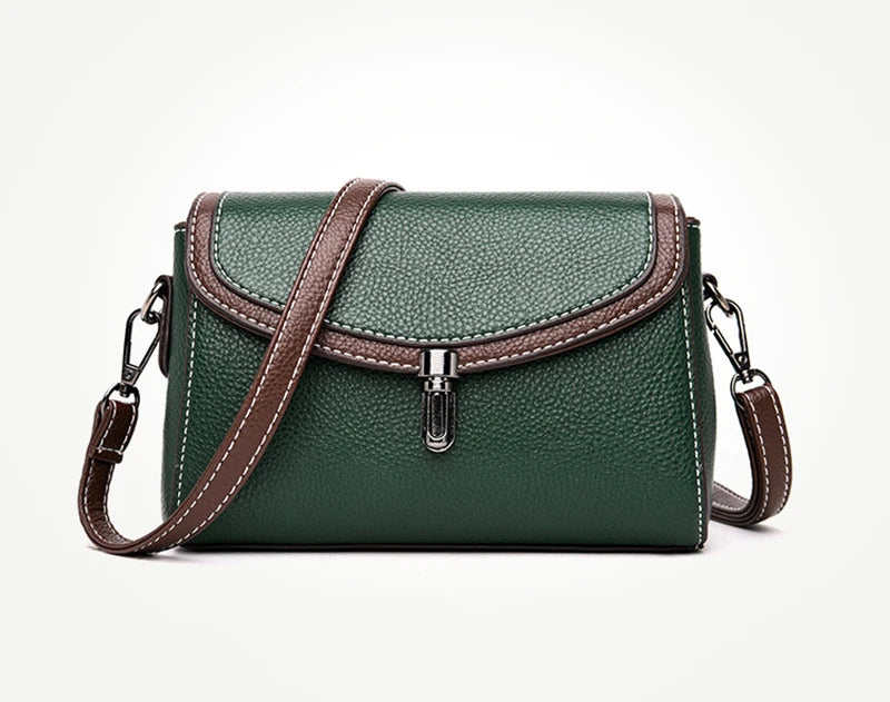 Women’s Small Crossbody Flap Bag Vintage Shoulder Handbag & Messenger Purse