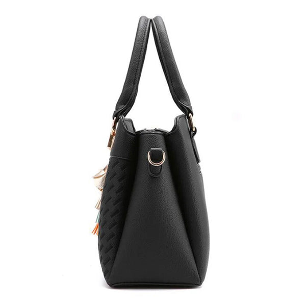 Women’s Casual Leather Tote – Simple Style Shoulder & Crossbody Bag