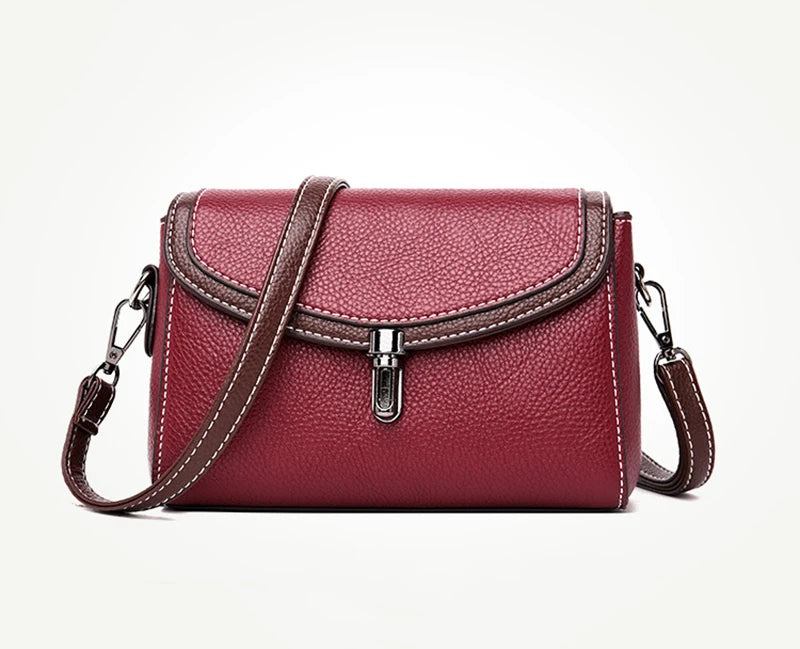 Women’s Small Crossbody Flap Bag Vintage Shoulder Handbag & Messenger Purse