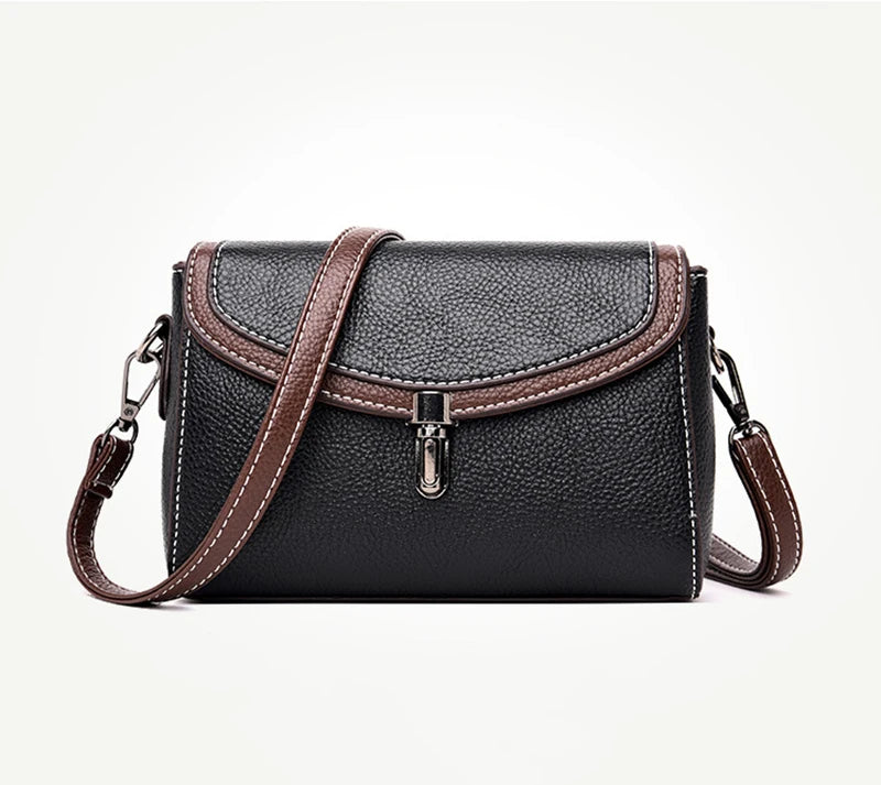 Women’s Small Crossbody Flap Bag Vintage Shoulder Handbag & Messenger Purse