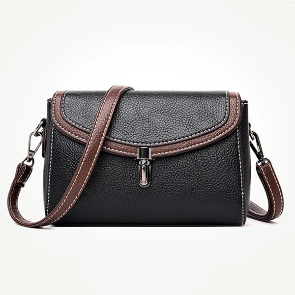 Women’s Small Crossbody Flap Bag Vintage Shoulder Handbag & Messenger Purse