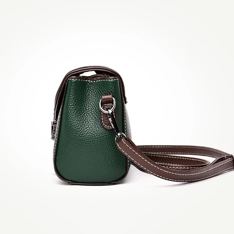 Women’s Small Crossbody Flap Bag Vintage Shoulder Handbag & Messenger Purse