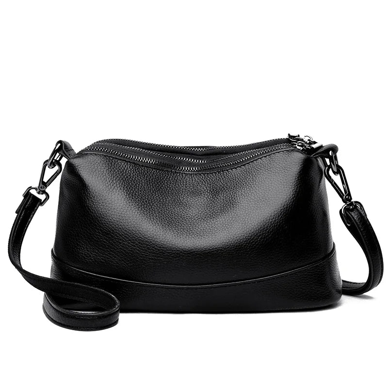 Women’s Genuine Leather Shoulder Bag – Luxury Designer Messenger Bag