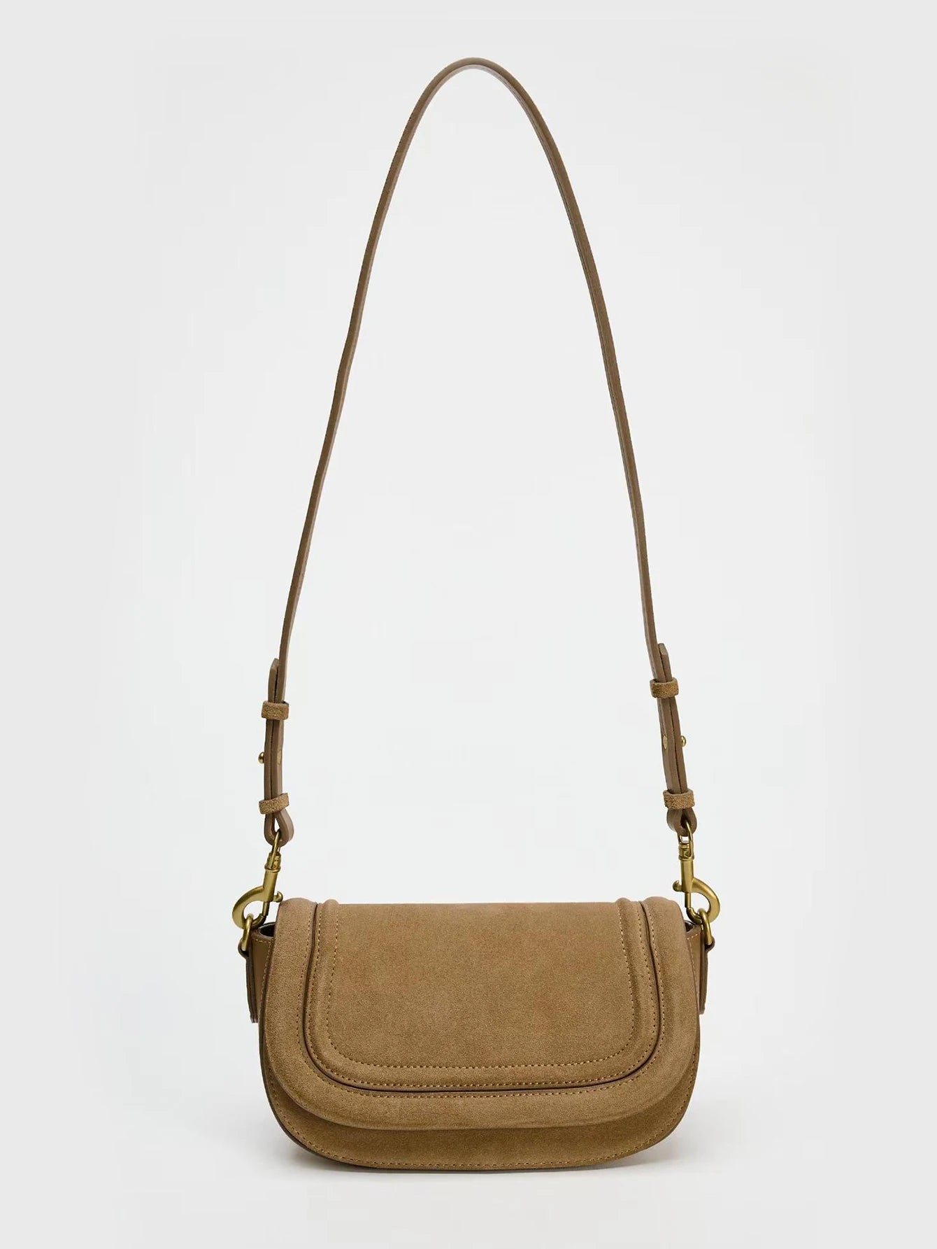 Women’s Retro Baguette Crossbody Bag – Large-Capacity Adjustable Multi-Functional Shoulder Bag