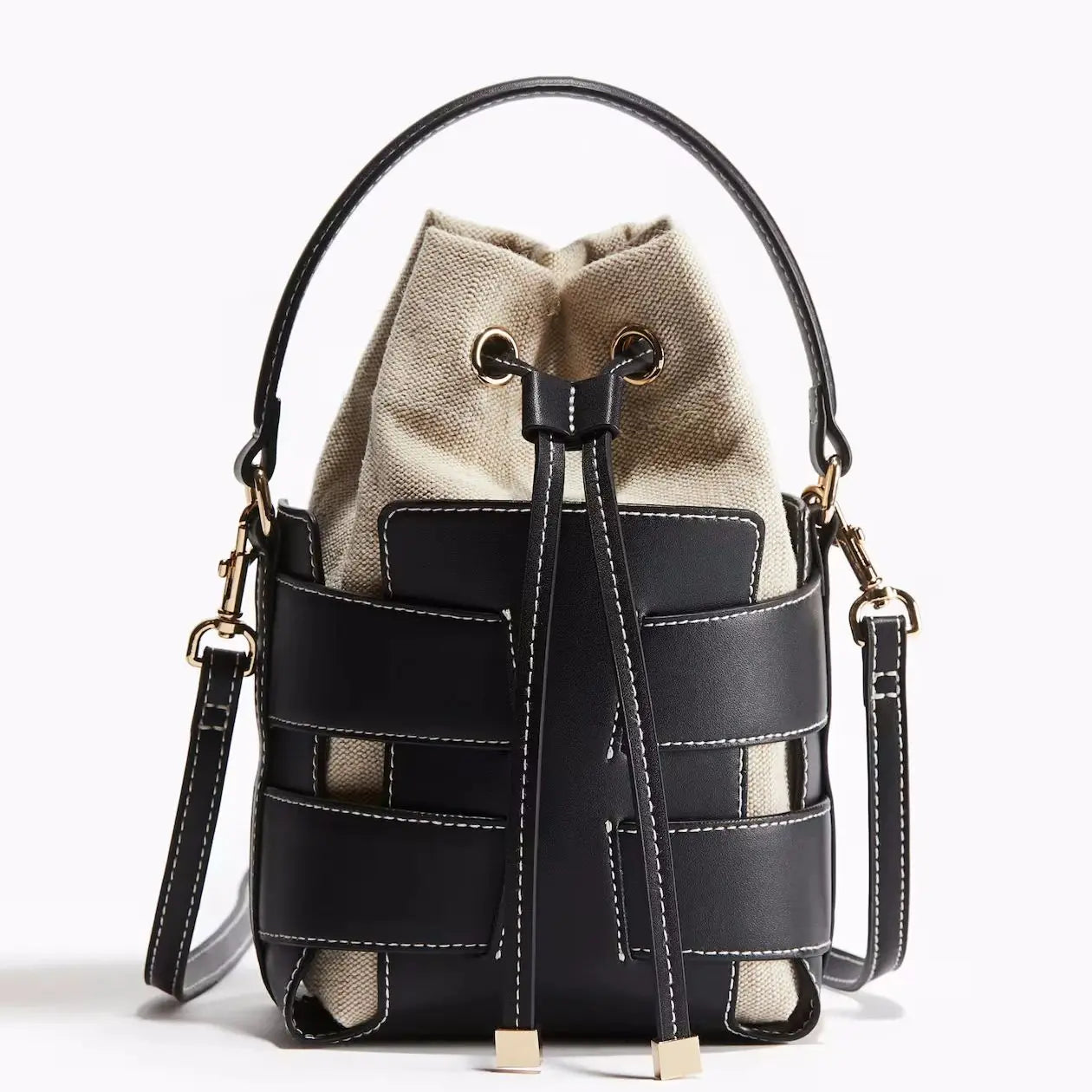 Women’s Crossbody Bucket Bag – Luxury Hollow Out Design Small Shoulder Handbag for Leisure & Outdoor