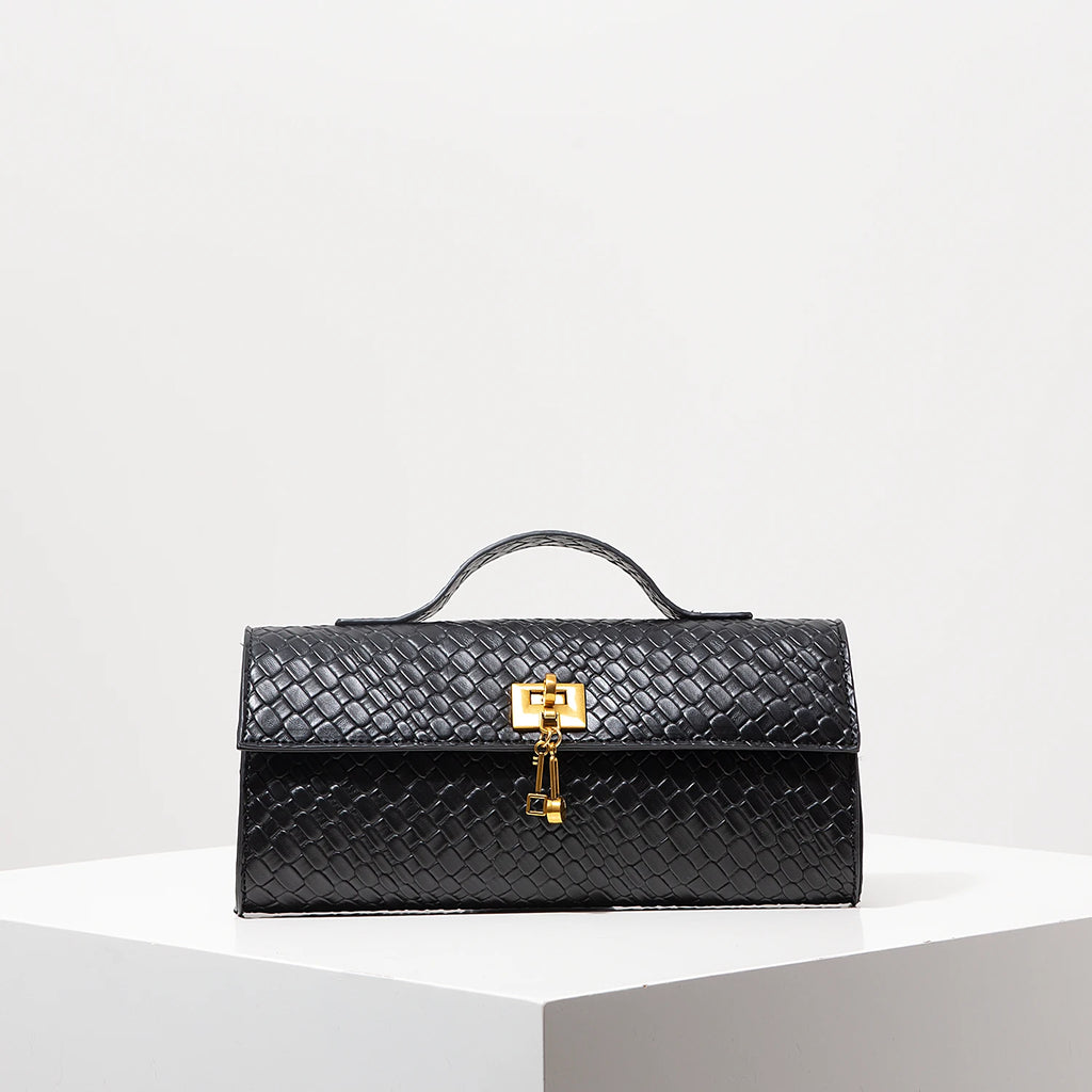 Women’s Baguette Bag with Flap – Stylish Party & Wedding Accessory