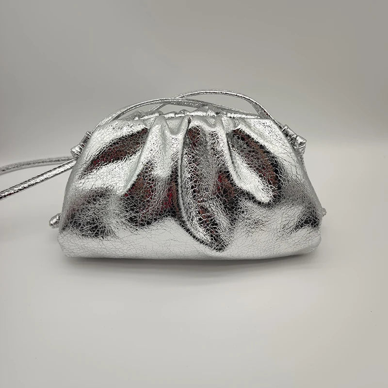 Women’s Elegant Cloud Dumpling Bag Small Fashionable Shoulder Handbag