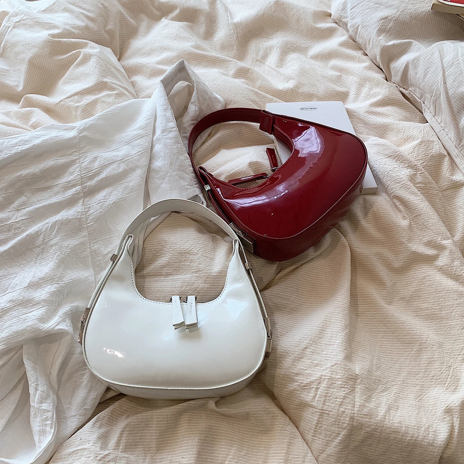 Women’s Vintage Half Moon Hobo Shoulder Bag Small Elegant Tote