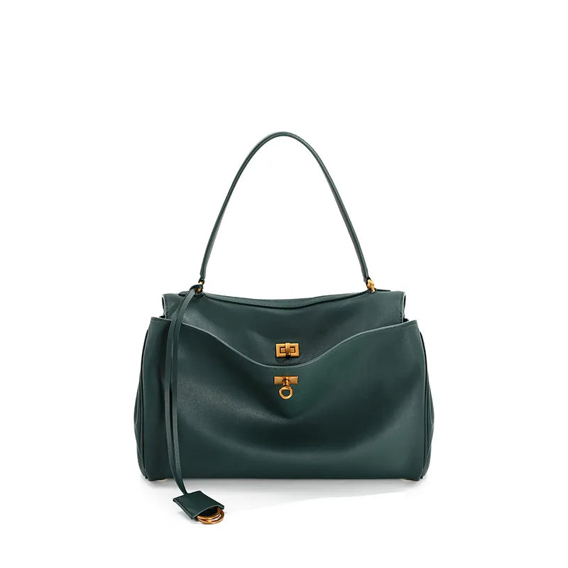 Women’s Modern Leather Tote – Large Capacity Shoulder Bag