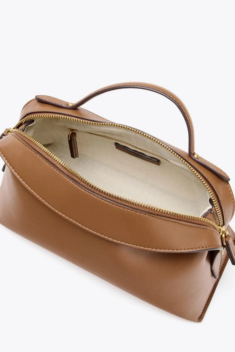 Women’s Canvas City Bag – Casual Oblong Tote & Crossbody Handbag