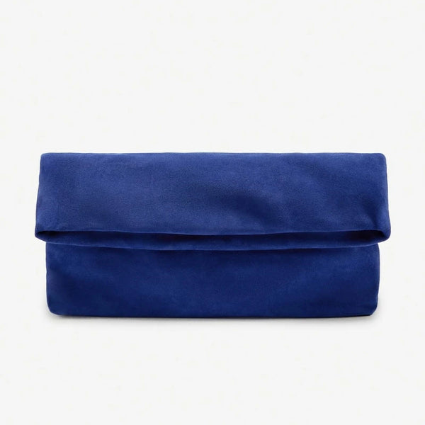 Women’s Maxi Suede Baguette Clutch – Luxury Designer Evening Bag