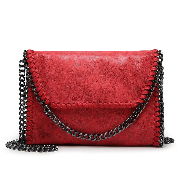 Women’s Chic Chain Crossbody – Elegant Solid Shoulder Bag