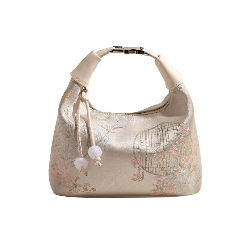 Women’s Embroidered Tote Bag – Trendy Shoulder Bag with Travel Wallet