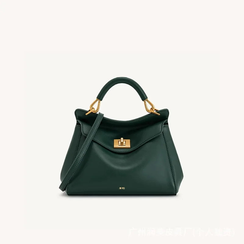 Women’s Lucia Lock Handbag – Luxury Lightweight Shoulder & Crossbody Bag