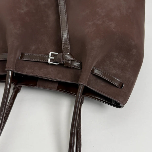 Women’s Retro Underarm Bag Trendy Large Capacity Shoulder Tote