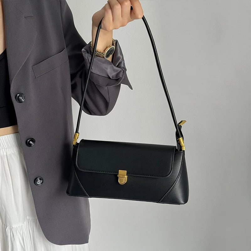 Women’s Designer Baguette Tote – French Style Shoulder Bag