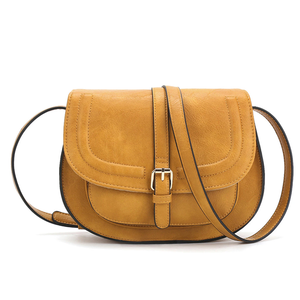 Women’s Modern Saddle Handbag – Crossbody & Shoulder Bag