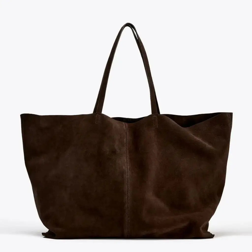 Women’s Elegant Suede Tote Bag High-End Large Capacity Handbag