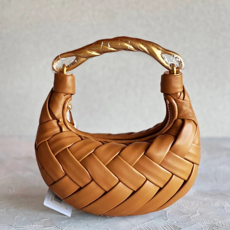 Women's Luxury Half Moon Handbag – Crossbody, Wrist, and Shoulder Bag