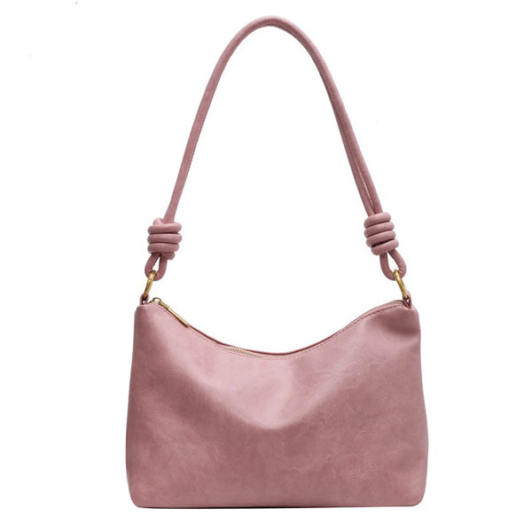 Women’s High-End Soft Leather Bag Stylish Single Shoulder and Crossbody with Wide Geometric Strap