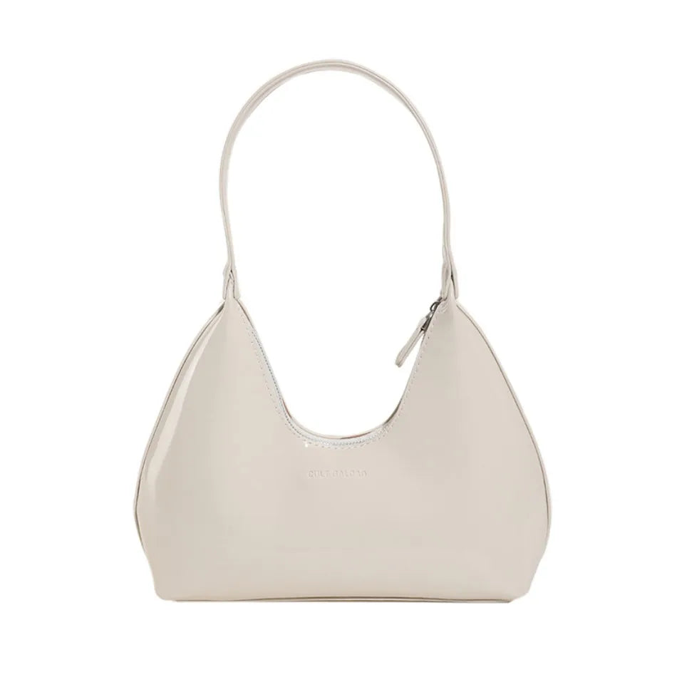 Women’s Trendy Crescent Handbag Solid Color Shoulder Tote