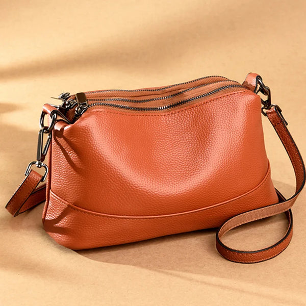 Women’s Genuine Leather Shoulder Bag – Luxury Designer Messenger Bag
