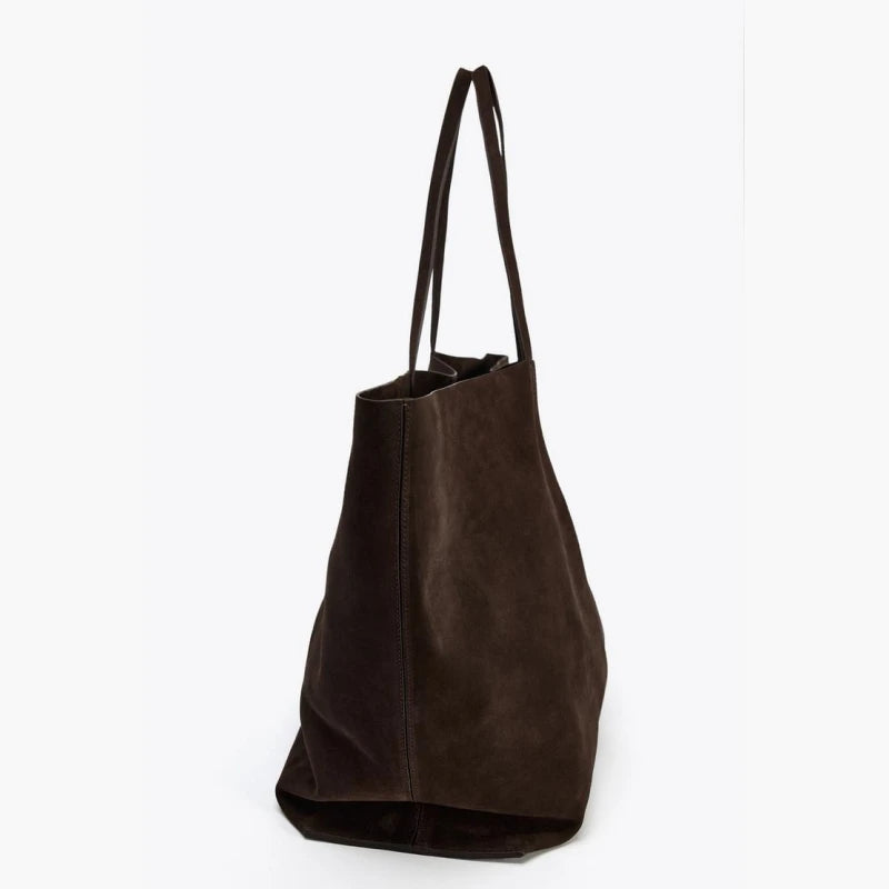 Women’s Elegant Suede Tote Bag High-End Large Capacity Handbag