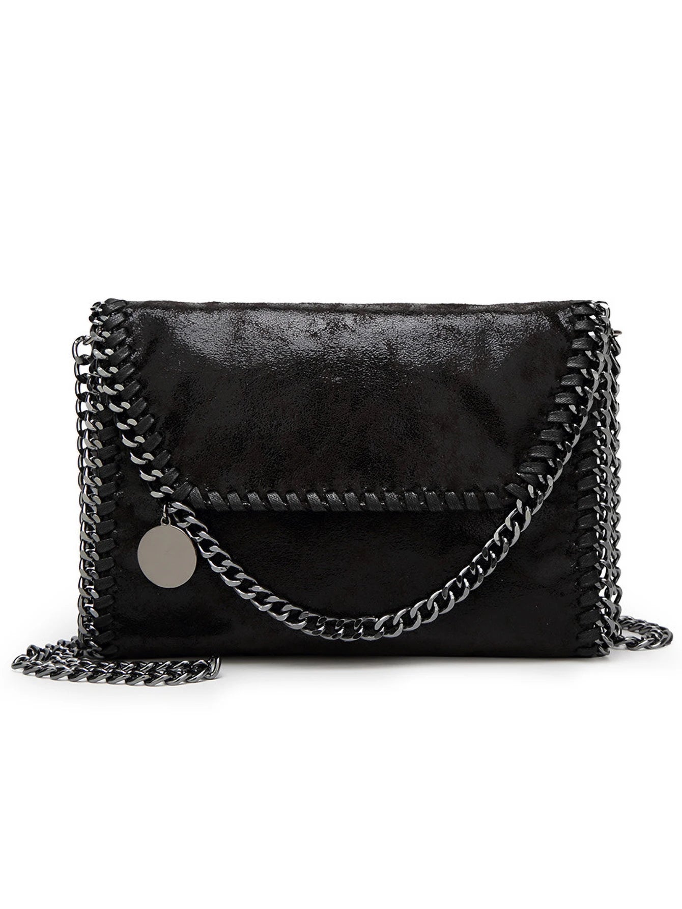 Women’s Trendy Chain Baguette Bag – Casual & Versatile Shoulder Purse
