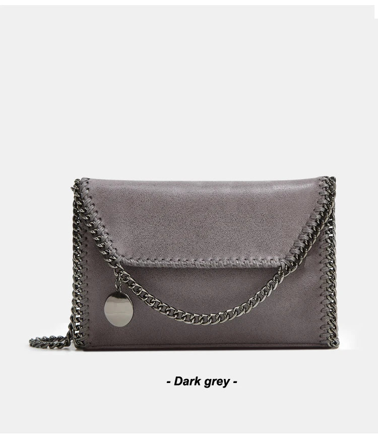 Women’s Luxury Handwoven Shoulder Bag – Chain Strap Crossbody Tote