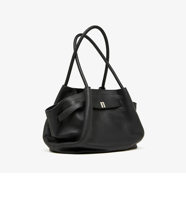 Women’s Genuine Leather Shoulder Tote – Designer Handbag