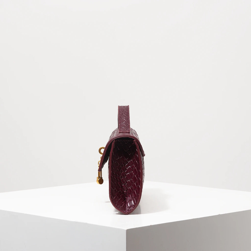 Women’s Baguette Bag with Flap – Stylish Party & Wedding Accessory