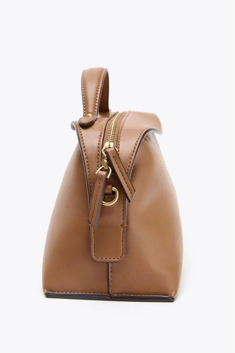 Women’s Canvas City Bag – Casual Oblong Tote & Crossbody Handbag