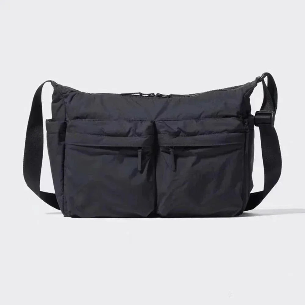 Women’s Multi-Pocket Nylon Messenger Bag – Large Casual Shoulder Handbag