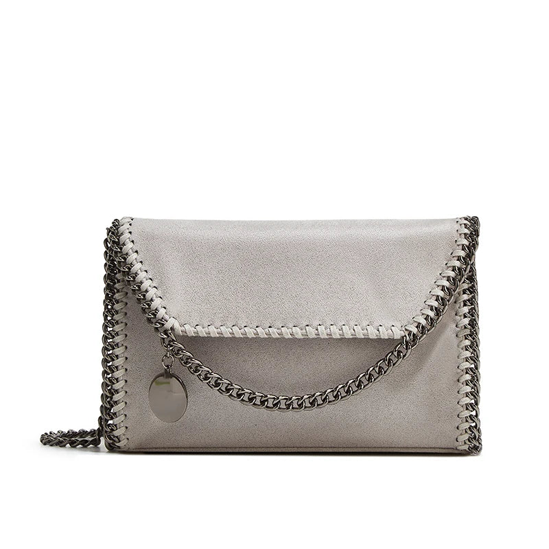 Women’s Luxury Handwoven Shoulder Bag – Chain Strap Crossbody Tote