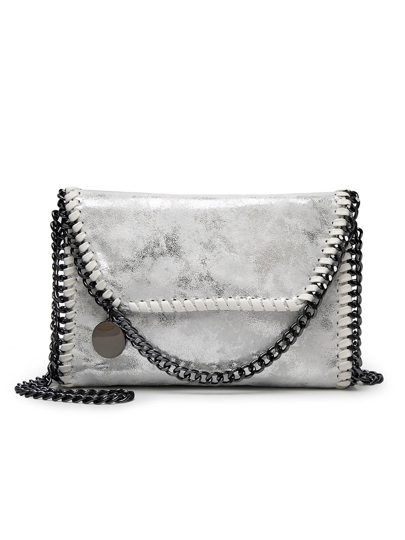 Women’s Trendy Chain Baguette Bag – Casual & Versatile Shoulder Purse