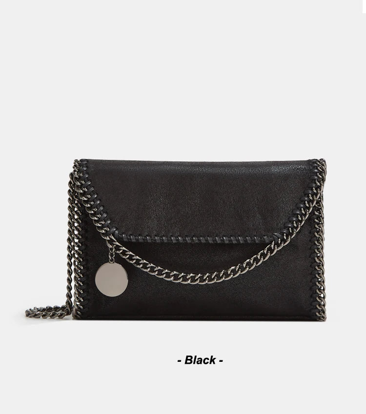 Women’s Luxury Handwoven Shoulder Bag – Chain Strap Crossbody Tote