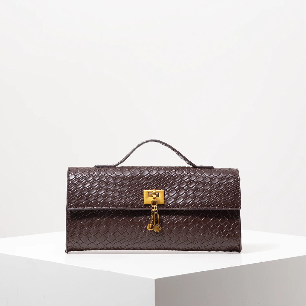 Women’s Baguette Bag with Flap – Stylish Party & Wedding Accessory