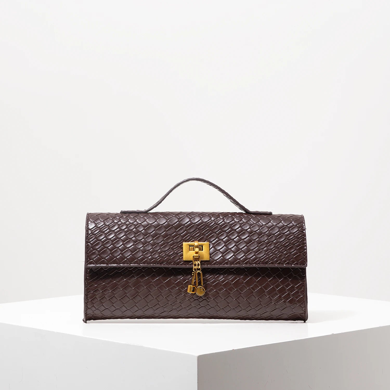 Women’s Baguette Bag with Flap – Stylish Party & Wedding Accessory