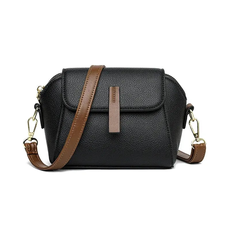 Women’s Solid Color Flap Bag Casual Shoulder & Crossbody Handbag