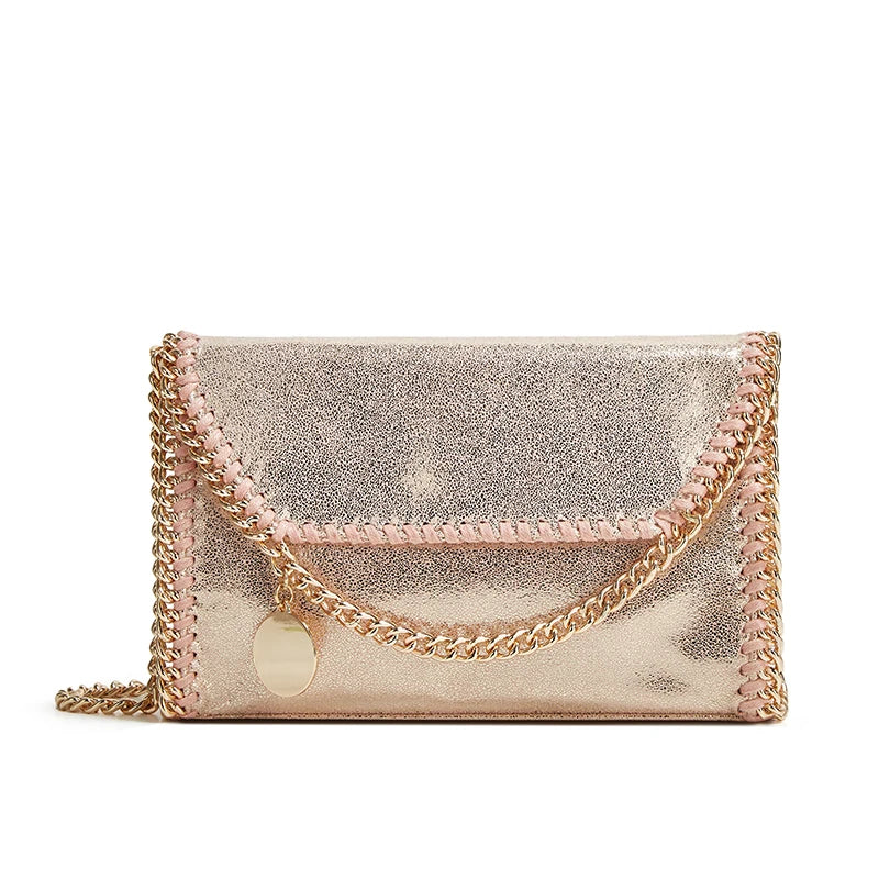 Women’s Luxury Handwoven Shoulder Bag – Chain Strap Crossbody Tote