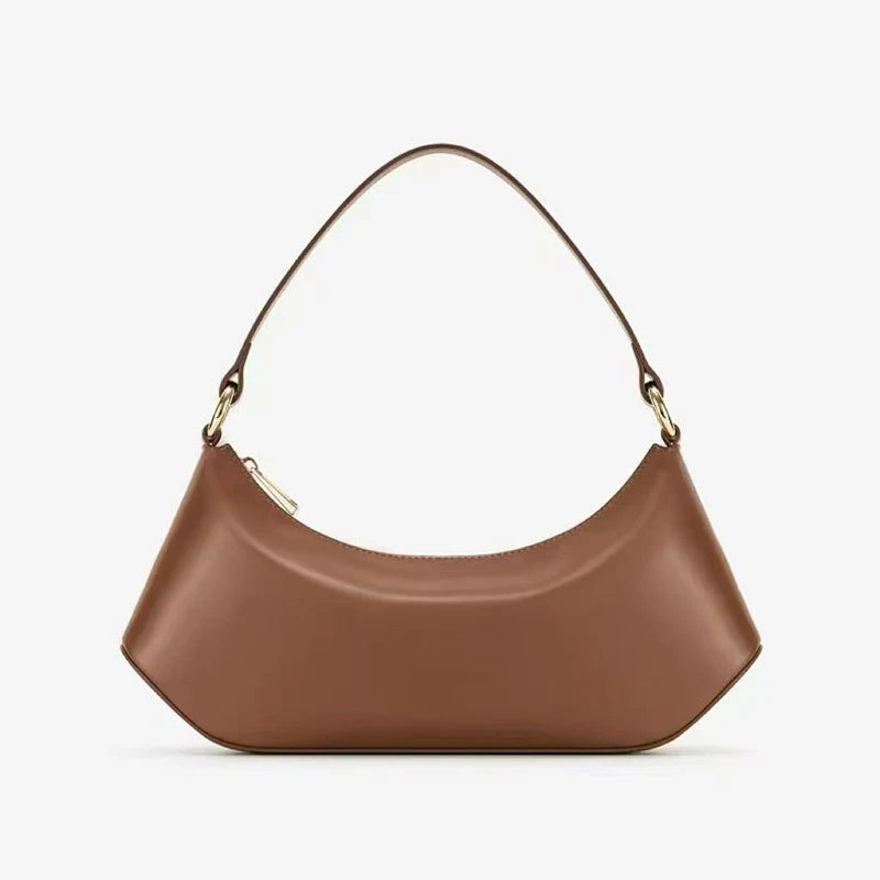 Women’s Luxury Underarm Dumpling Baguette Bag – Large-Capacity Designer Shoulder Handbag