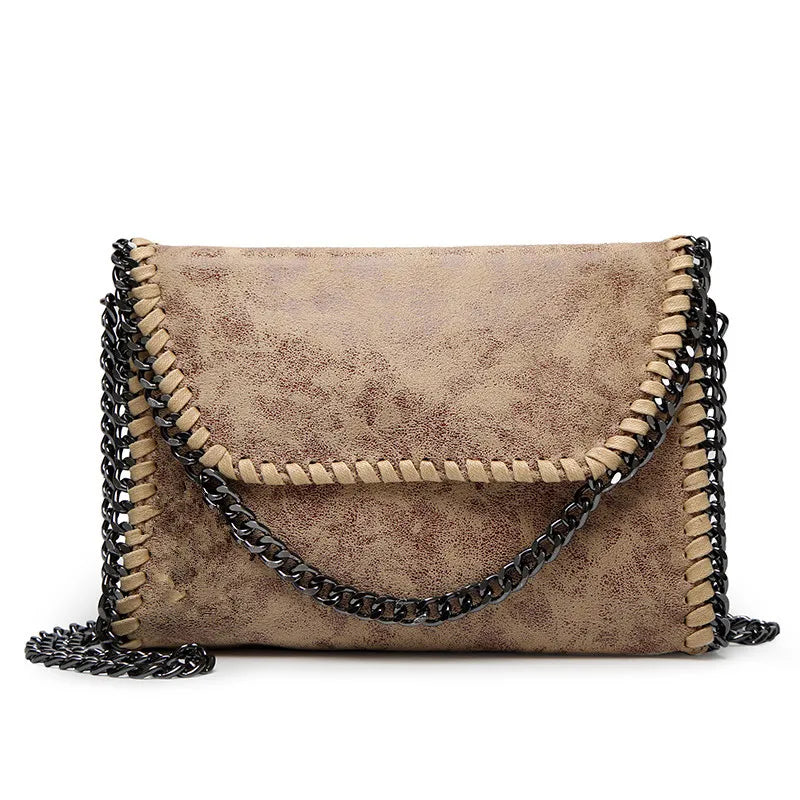 Women’s Chic Chain Crossbody – Elegant Solid Shoulder Bag