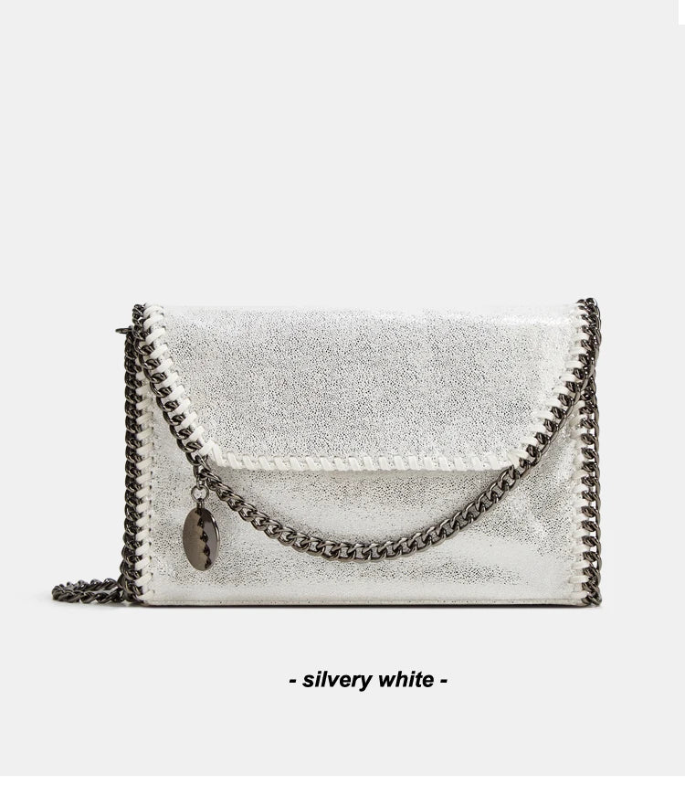 Women’s Luxury Handwoven Shoulder Bag – Chain Strap Crossbody Tote