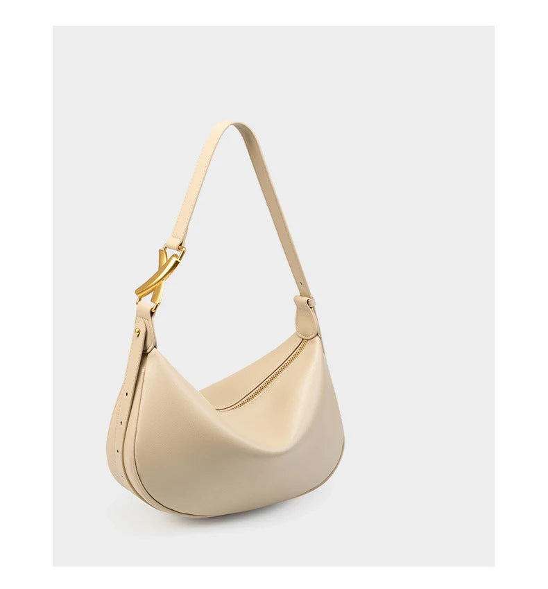 Women’s Genuine Leather Shoulder Bag – Luxury Designer Crossbody Handbag
