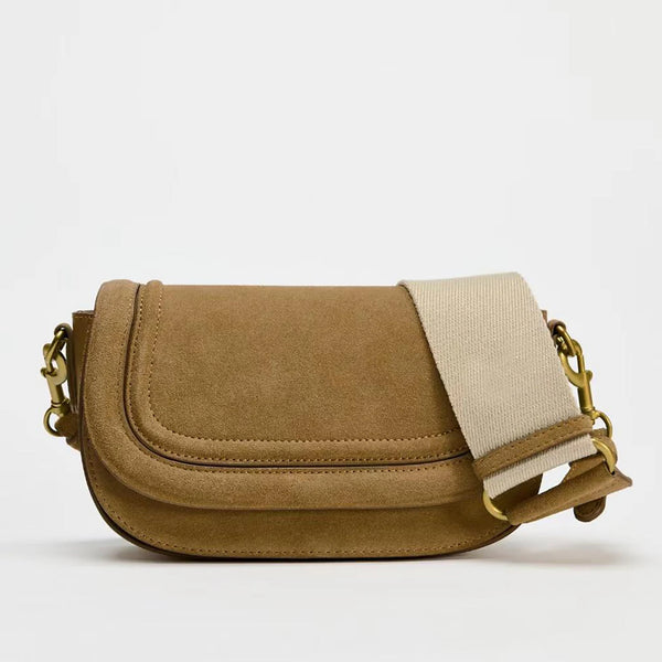 Women’s Retro Baguette Crossbody Bag – Large-Capacity Adjustable Multi-Functional Shoulder Bag