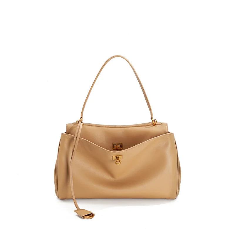 Women’s Modern Leather Tote – Large Capacity Shoulder Bag