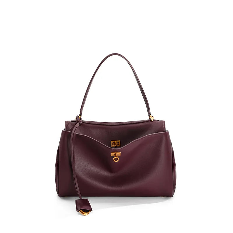 Women’s Modern Leather Tote – Large Capacity Shoulder Bag