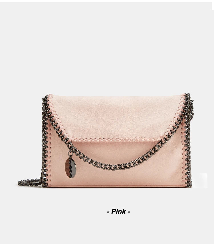 Women’s Luxury Handwoven Shoulder Bag – Chain Strap Crossbody Tote