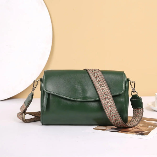 Women's Genuine Leather Shoulder & Crossbody Bag – Minimalist Everyday Handbag for Office, Dinner & Weekend Outings